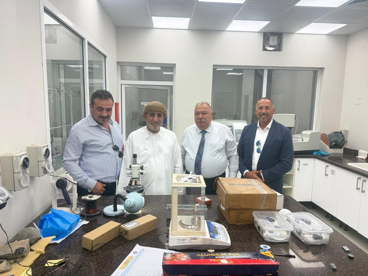 AL-WAQID Co. representatives visiting Shuram Group laboratory facilities